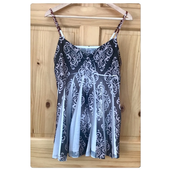 Mudd Tops - Mudd garment dyed printed babydoll cami Jr Sz XL